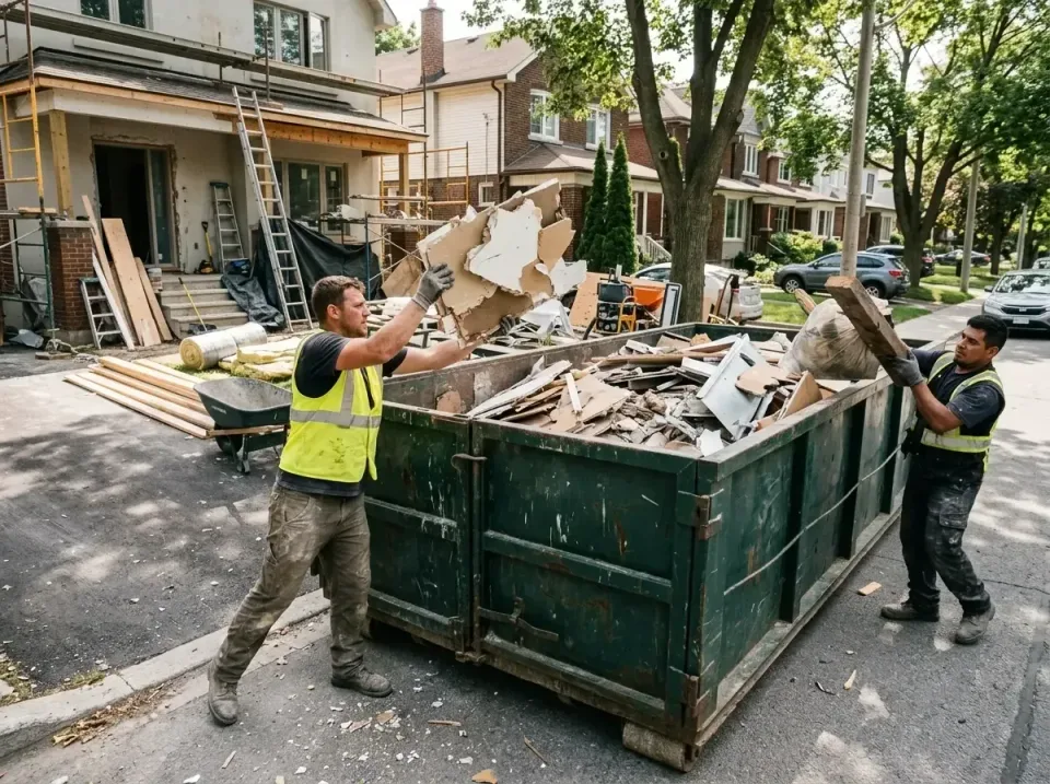 dumpster-pickup-at-renovation-003 dumpster-pickup-at-renovation-003 — quality workmanship, Low Cost Construction Dumpster Rental in United States