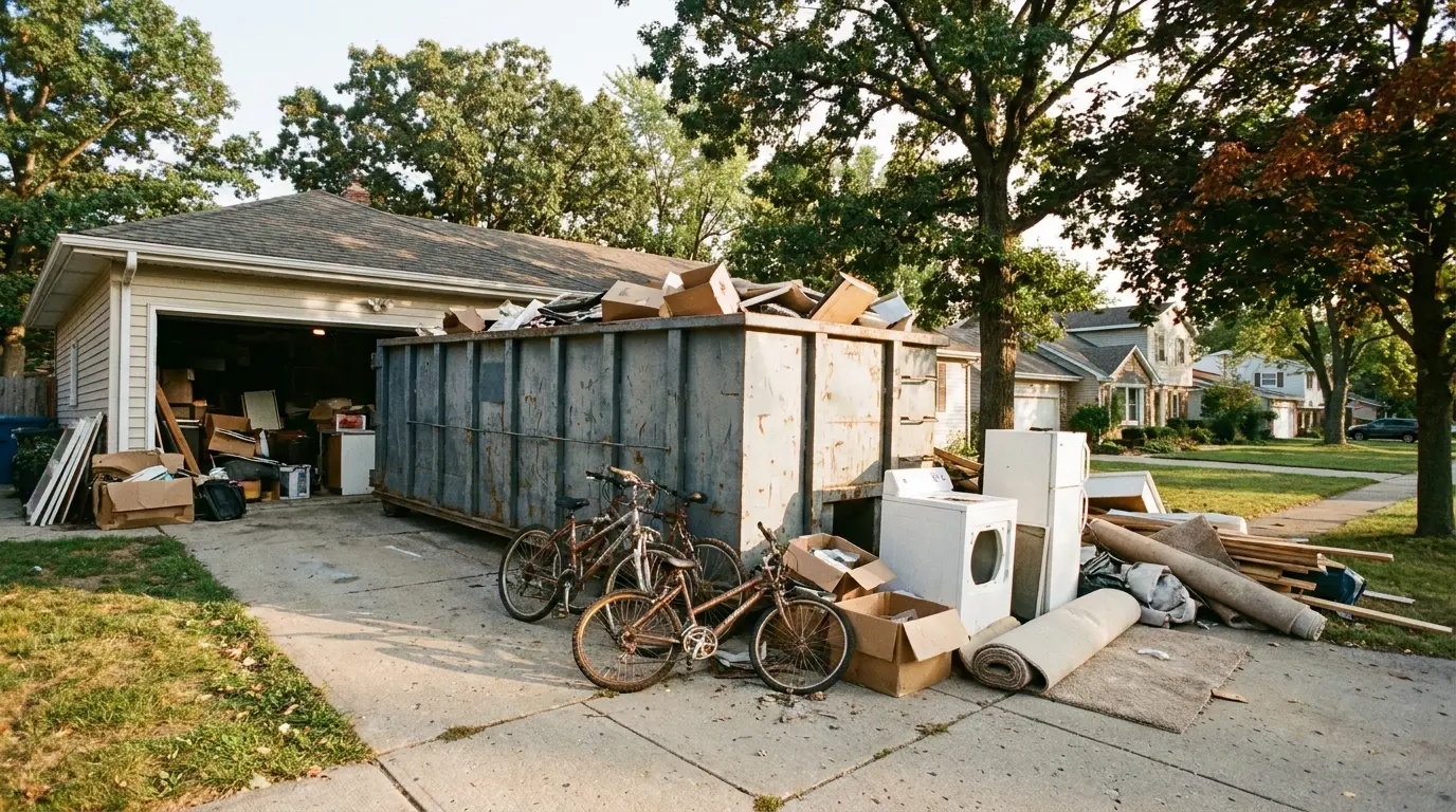 Construction Dumpster Rental — on-site job work