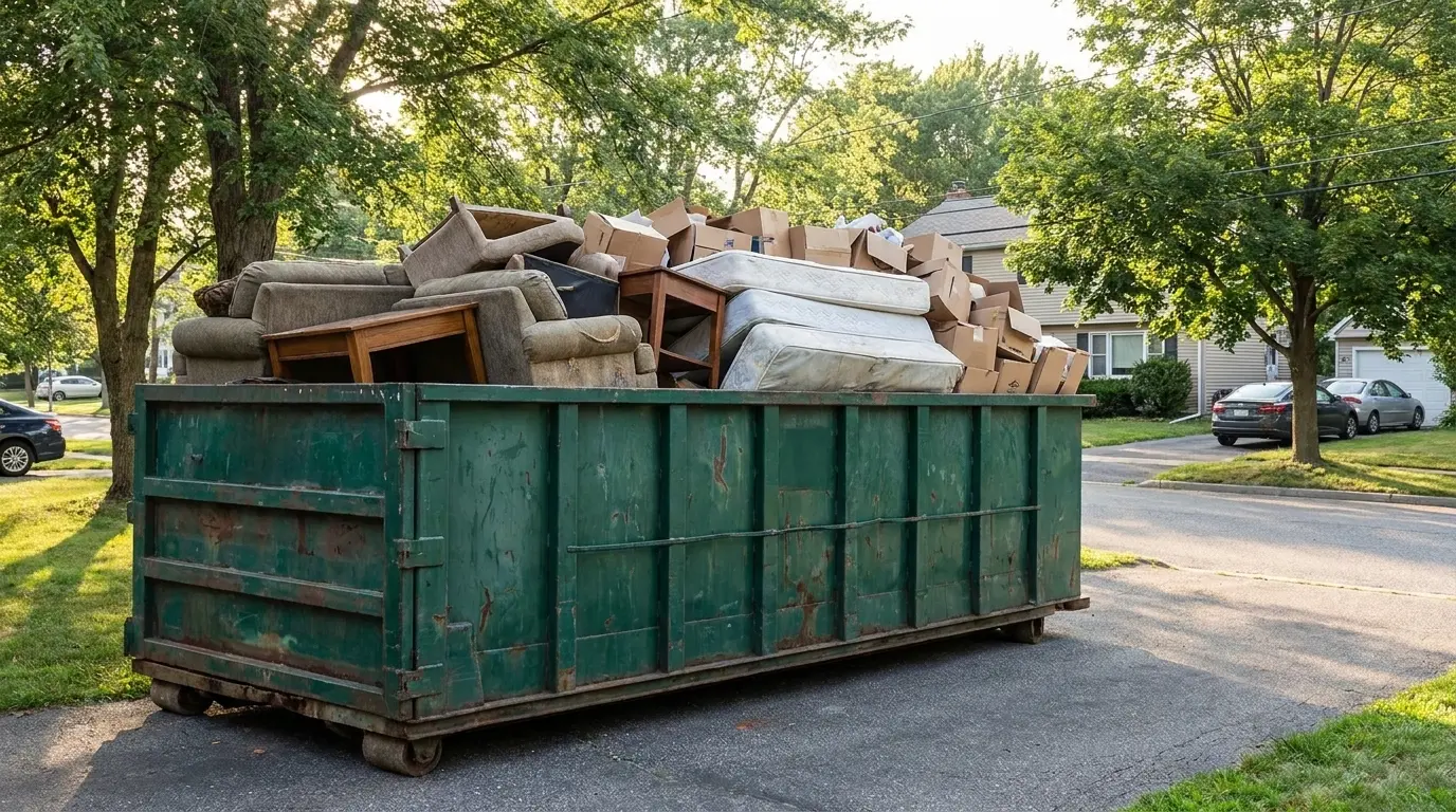 Construction Dumpster Rental — before and after result